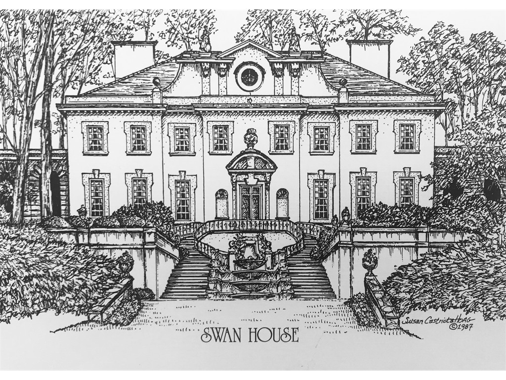 Pen & ink Swan House
